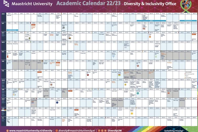 D&I Academic Calendar Dit zijn wij! Maastricht University
